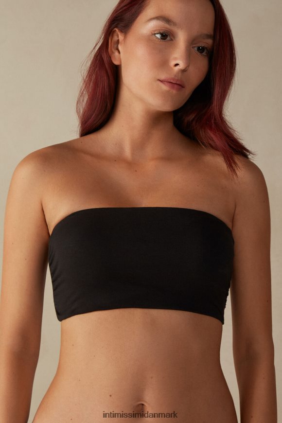 Intimissimi bomulds bandeau top Kvinder 019-sort undertøj 8DZ4XJ1362