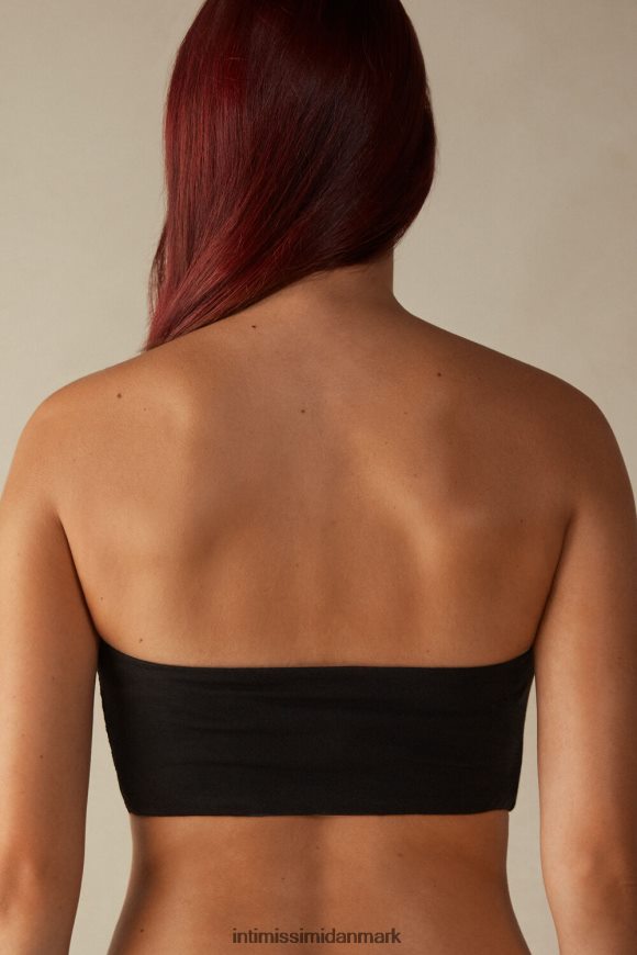 Intimissimi bomulds bandeau top Kvinder 019-sort undertøj 8DZ4XJ1362