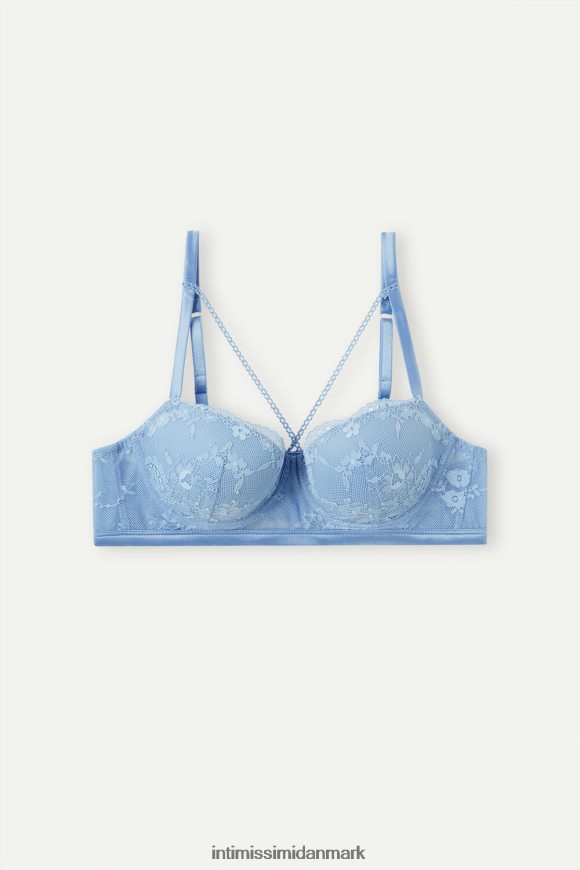Intimissimi føles smuk sofia balconette bh Kvinder 211j-ortensia-print blå undertøj 8DZ4XJ552