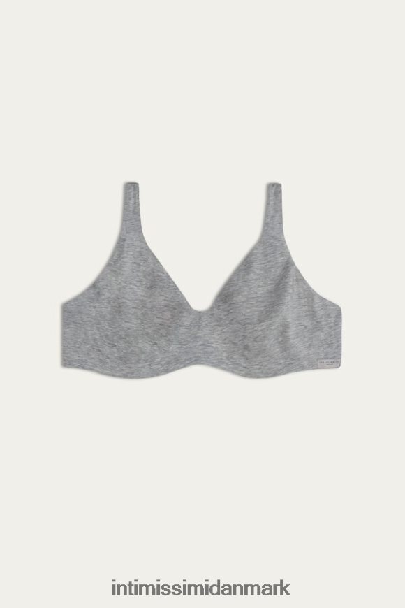 Intimissimi greta balconette bh i naturlig bomuld Kvinder 031-lysegrå melange undertøj 8DZ4XJ761