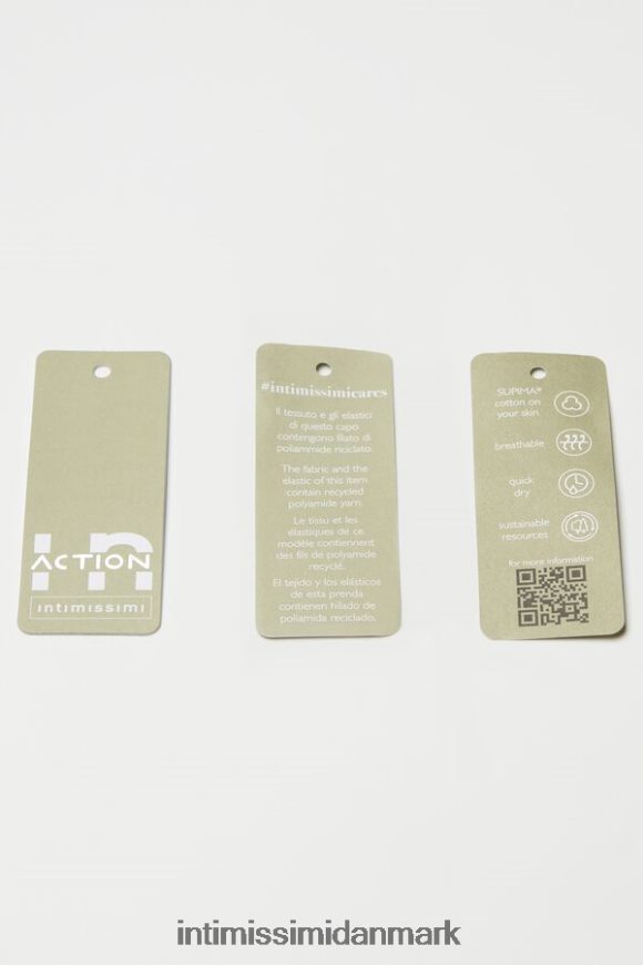 Intimissimi in action polstret bh-top med supima bomuldsfor Kvinder 661i-nero/bianco undertøj 8DZ4XJ743