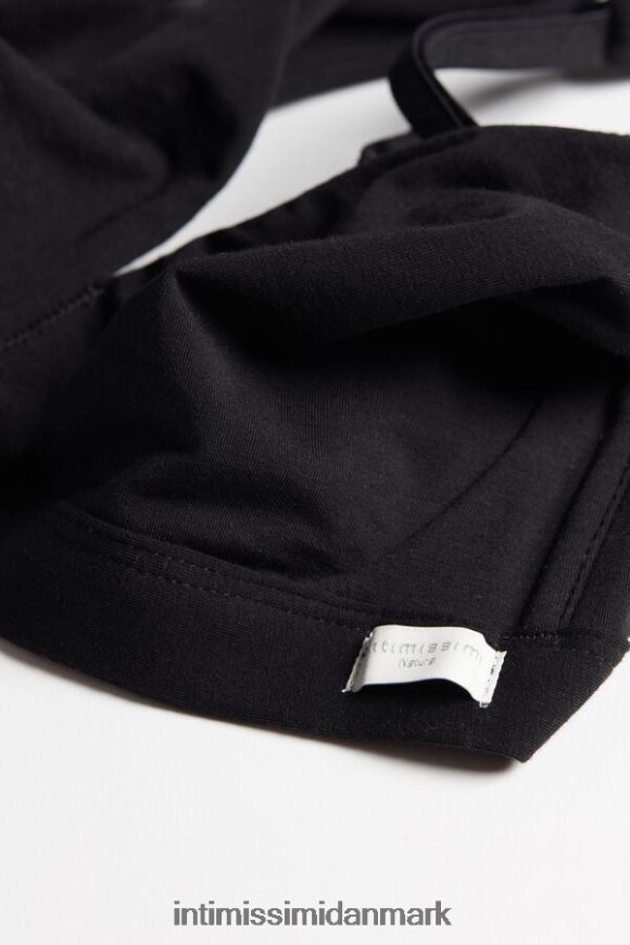 Intimissimi lara trekant bh i bomuld Kvinder 019-sort undertøj 8DZ4XJ805