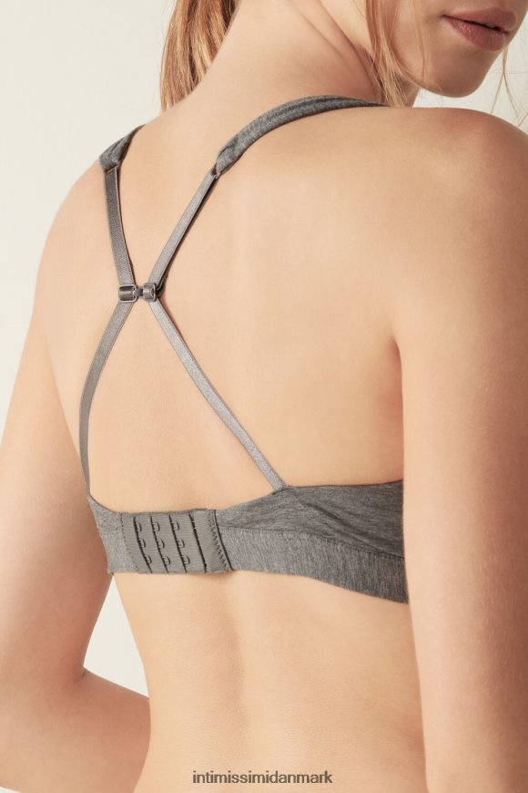Intimissimi lara trekant bh i bomuld Kvinder 616i-cloud grå blanding undertøj 8DZ4XJ752