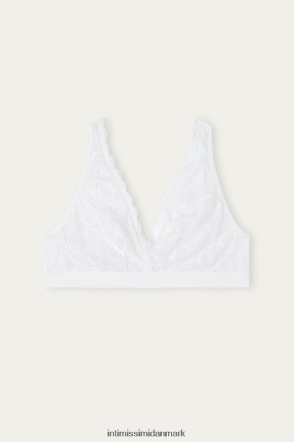 Intimissimi lara trekant-bh med blonder Kvinder 001-hvid undertøj 8DZ4XJ668