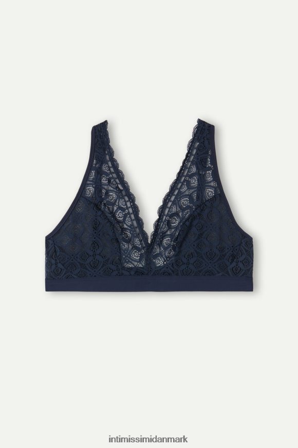 Intimissimi lara trekant-bh med blonder Kvinder 1467-intens blå undertøj 8DZ4XJ669