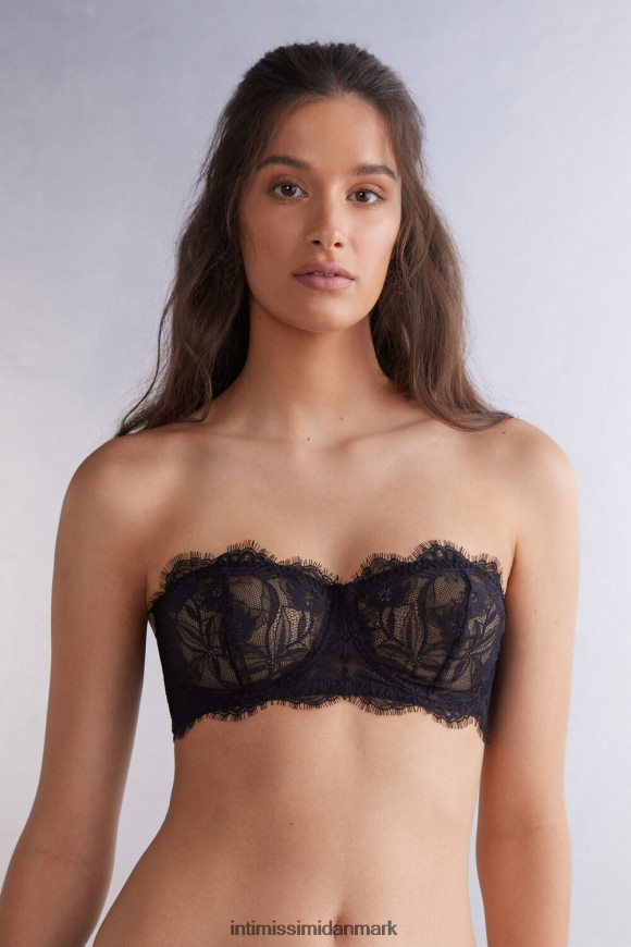 Intimissimi sensuelle blomster balconette bandeau bh Kvinder 019-sort undertøj 8DZ4XJ476