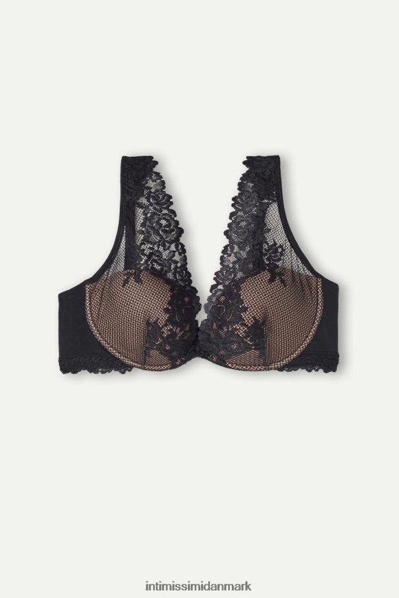 Intimissimi smukke blomster elena balconette bh Kvinder 019-sort undertøj 8DZ4XJ626
