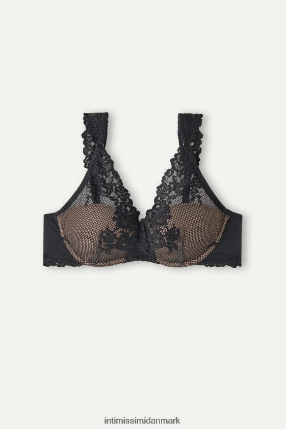 Intimissimi smukke blomster giorgia balconette bh Kvinder 019-sort undertøj 8DZ4XJ657