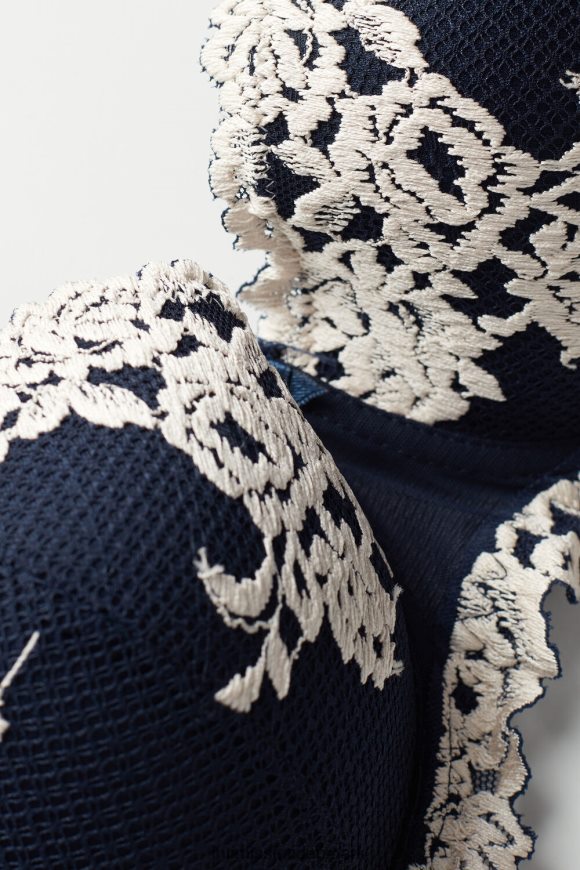 Intimissimi smukke blomster sofia balconette bh Kvinder 347i-dyb blå/vanilje undertøj 8DZ4XJ545