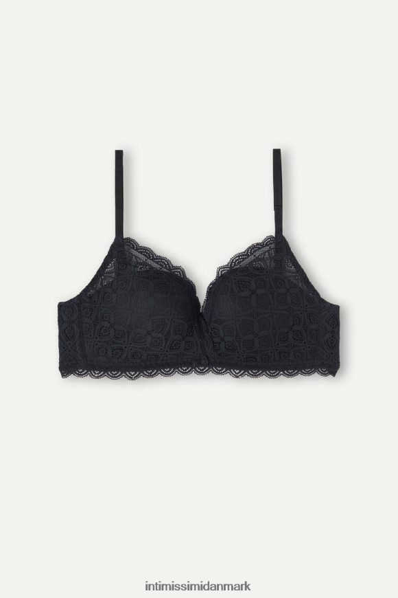 Intimissimi Fabiola push up bh med blonder Kvinder 019-sort undertøj 8DZ4XJ720