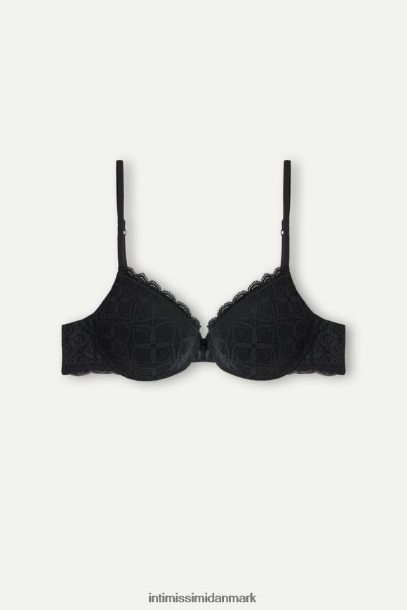 Intimissimi bellissima push-up bh med blonder Kvinder 019-sort undertøj 8DZ4XJ712