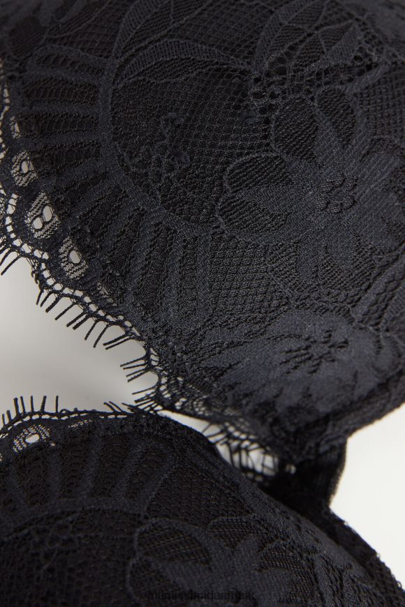 Intimissimi bellissima sensuelle blomster push-up bh Kvinder 019-sort undertøj 8DZ4XJ474