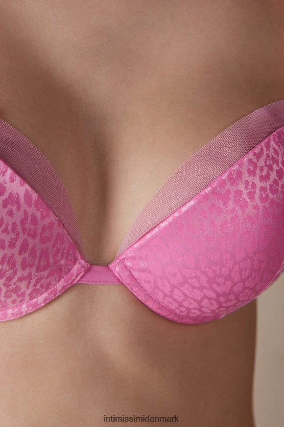 Intimissimi cool minimal simona super push-up bh Kvinder 207j-slik pink undertøj 8DZ4XJ563