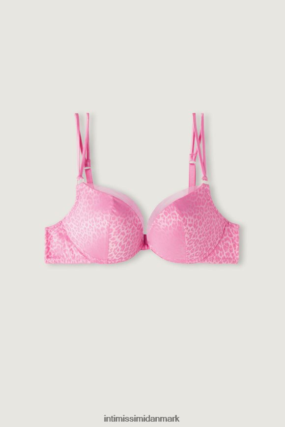 Intimissimi cool minimal simona super push-up bh Kvinder 207j-slik pink undertøj 8DZ4XJ563
