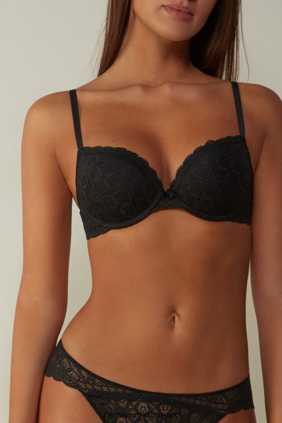 Intimissimi elettra blonde super push-up bh Kvinder 019-sort undertøj 8DZ4XJ673