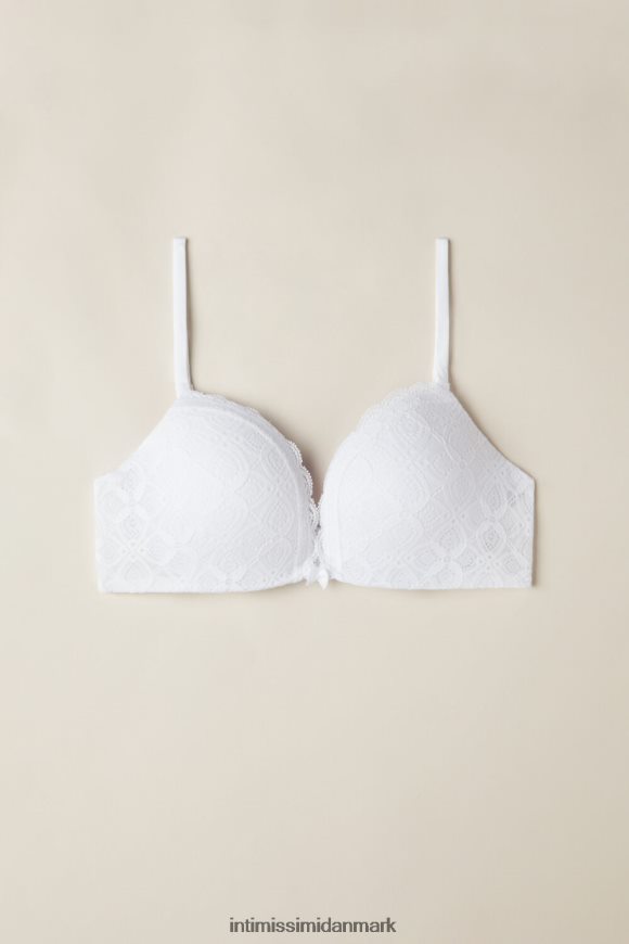 Intimissimi silvia push-up bh med blonder Kvinder 001-hvid undertøj 8DZ4XJ617