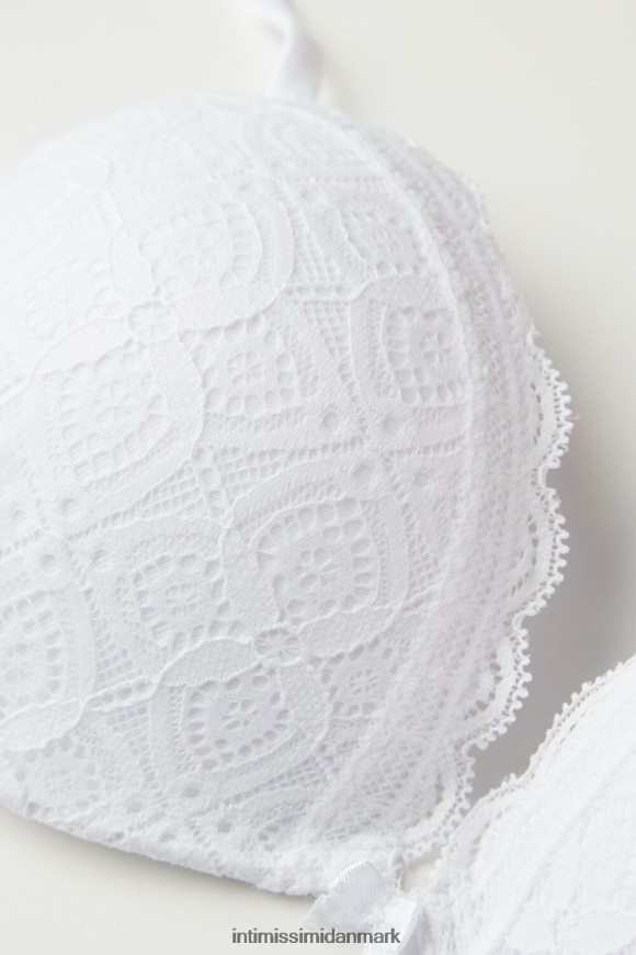 Intimissimi silvia push-up bh med blonder Kvinder 001-hvid undertøj 8DZ4XJ617