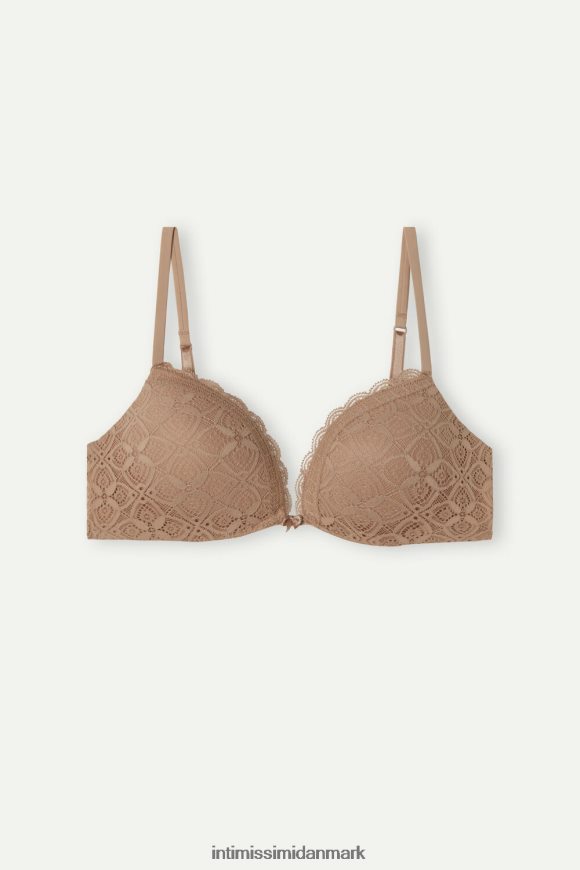 Intimissimi silvia push-up bh med blonder Kvinder 044-blød beige undertøj 8DZ4XJ613