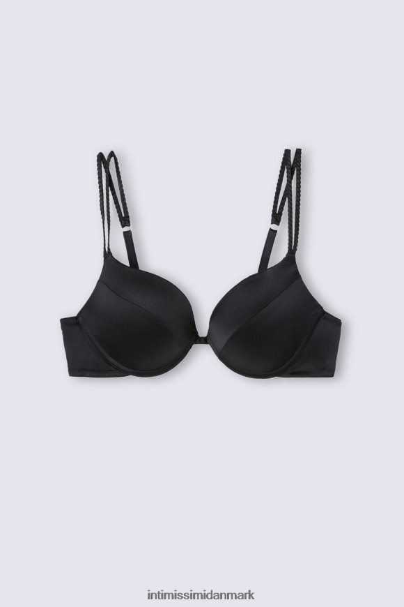 Intimissimi simona silke super push-up bh Kvinder 019-sort undertøj 8DZ4XJ495