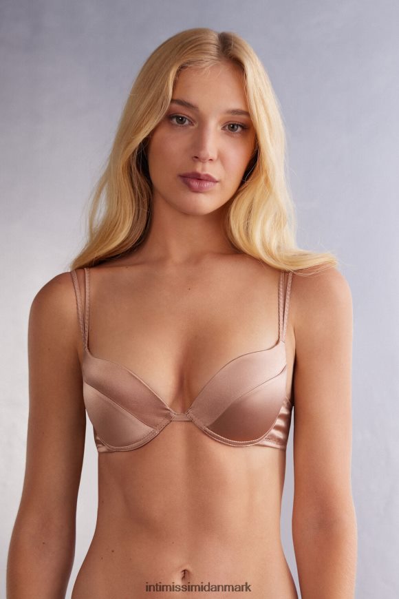 Intimissimi simona silke super push-up bh Kvinder 163i-satin pink undertøj 8DZ4XJ485