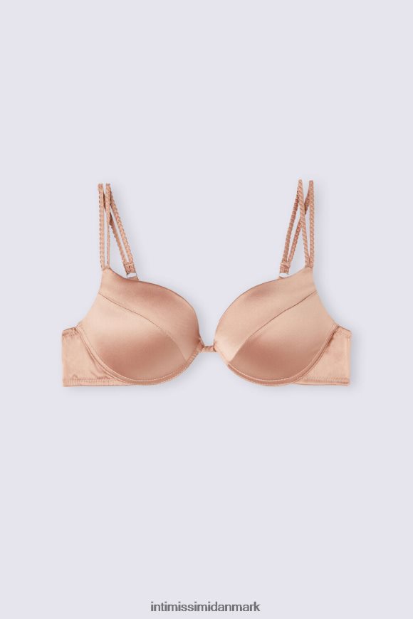 Intimissimi simona silke super push-up bh Kvinder 163i-satin pink undertøj 8DZ4XJ485