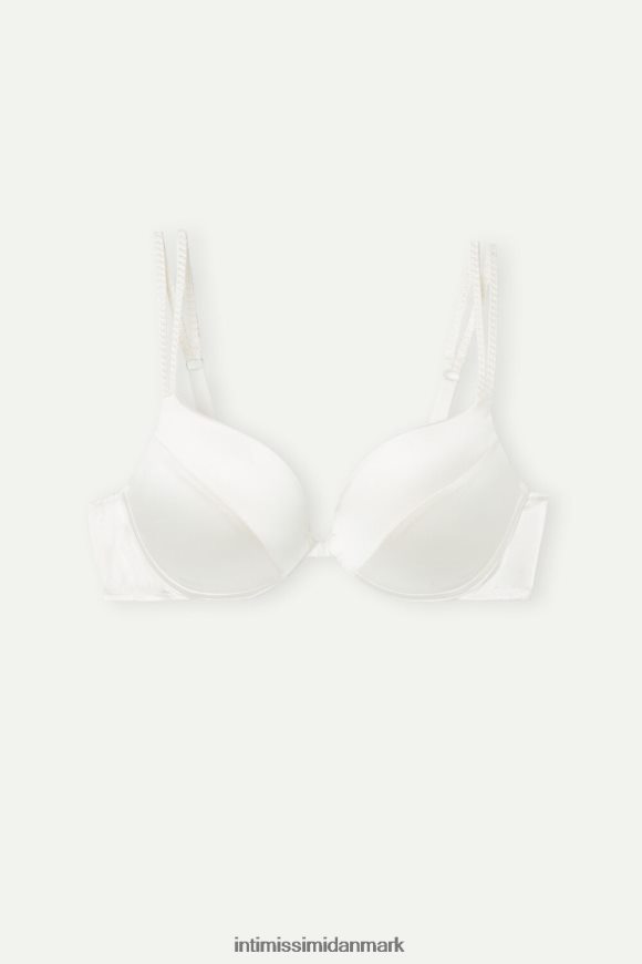Intimissimi simona silke super push-up bh Kvinder 2127-pulver hvid undertøj 8DZ4XJ493