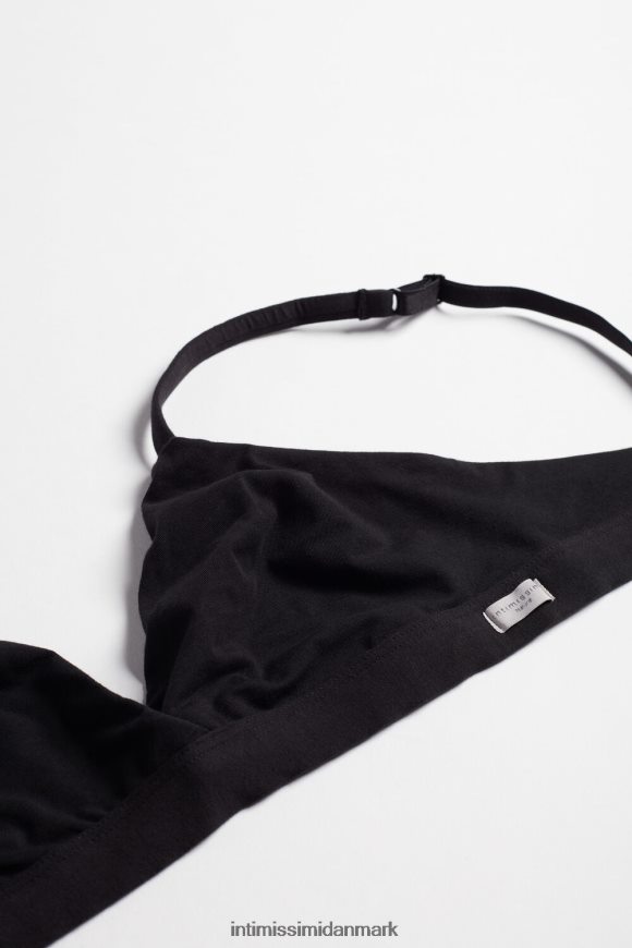 Intimissimi emma trekant-bh i naturlig bomuld Kvinder 019-sort undertøj 8DZ4XJ755