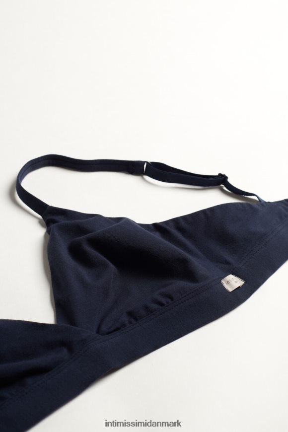Intimissimi emma trekant-bh i naturlig bomuld Kvinder 1467-intens blå undertøj 8DZ4XJ681