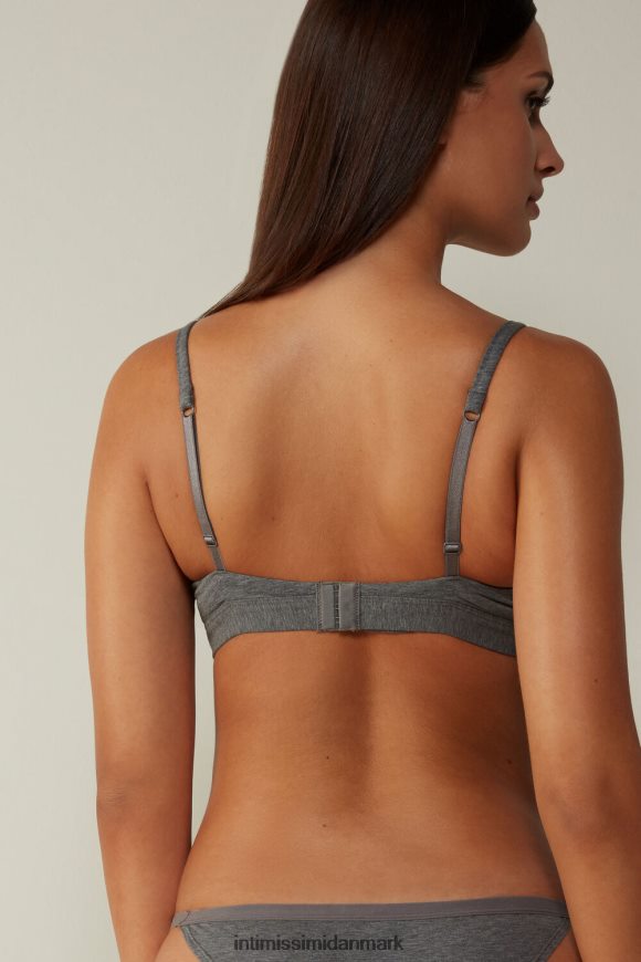 Intimissimi emma trekant-bh i naturlig bomuld Kvinder 616i-cloud grå blanding undertøj 8DZ4XJ703