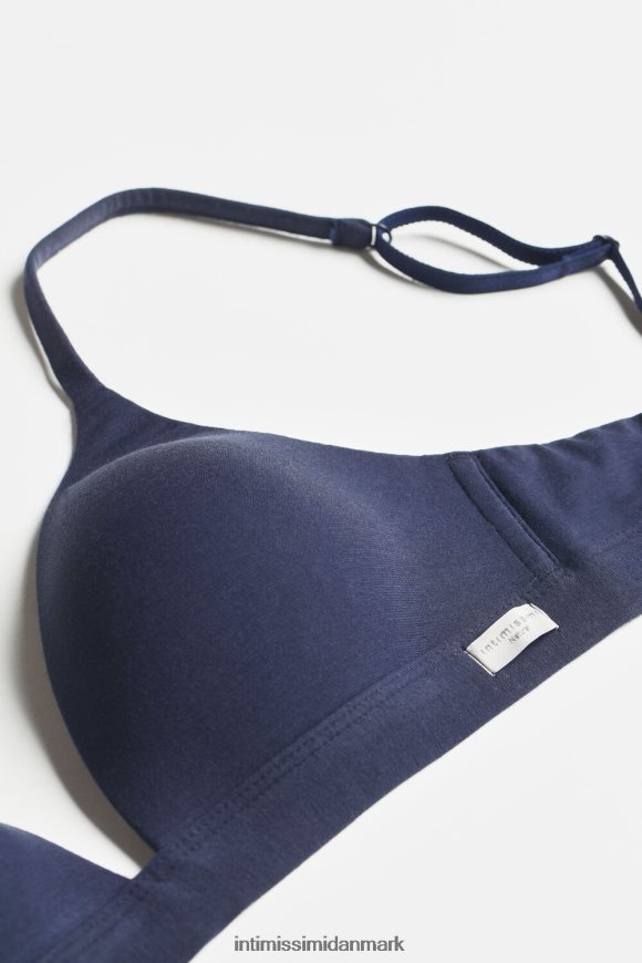 Intimissimi tiziana trekant-bh i naturlig bomuld Kvinder 1467-intens blå undertøj 8DZ4XJ737