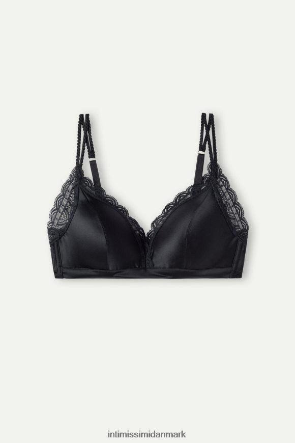 Intimissimi tiziana trekant-bh i silke og blonder Kvinder 019-sort undertøj 8DZ4XJ789