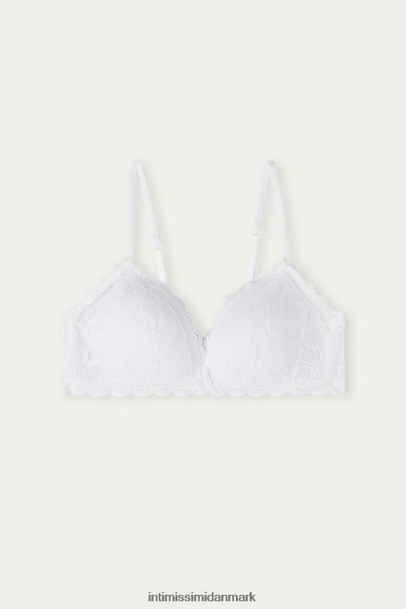 Intimissimi tiziana trekant-bh med blonder Kvinder 001-hvid undertøj 8DZ4XJ713