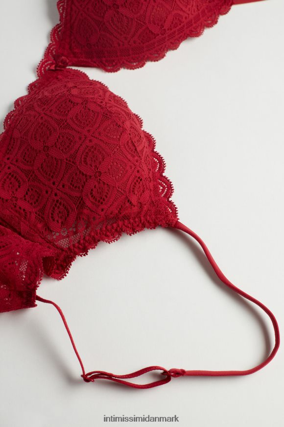 Intimissimi tiziana trekant-bh med blonder Kvinder 1473-rød undertøj 8DZ4XJ661