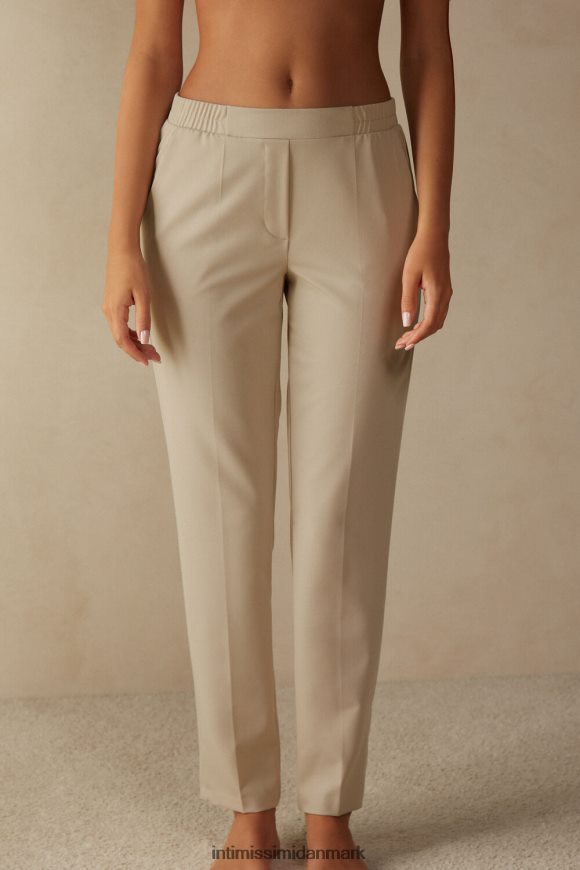 Intimissimi bukser med lige ben og lommer Kvinder 2768-mandel beklædning 8DZ4XJ1361