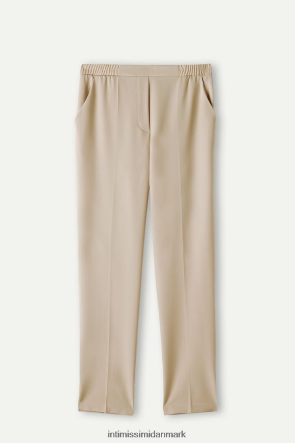 Intimissimi bukser med lige ben og lommer Kvinder 2768-mandel beklædning 8DZ4XJ1361