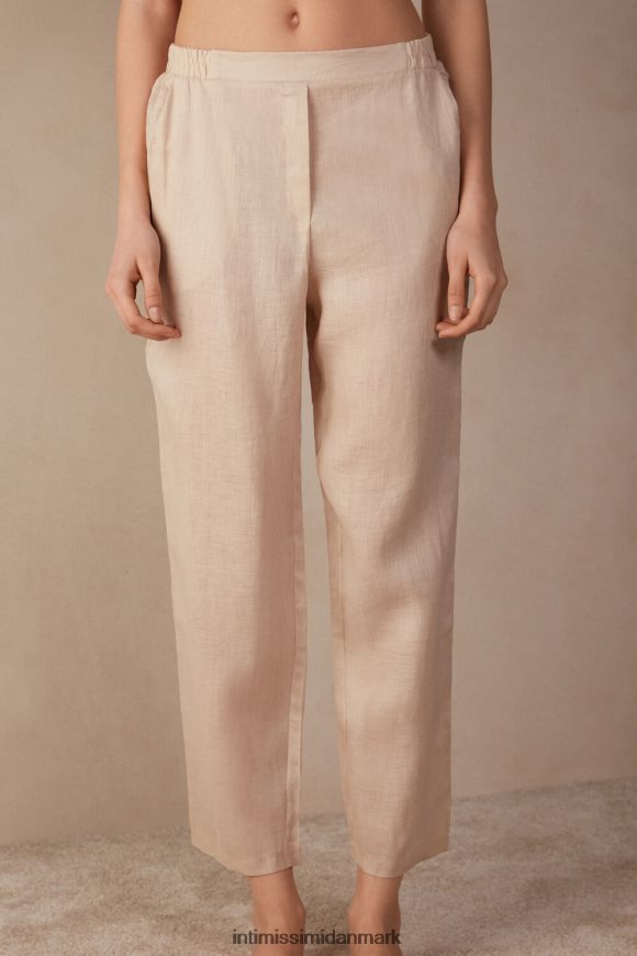 Intimissimi ensfarvede hørbukser Kvinder 913i-beige reb beklædning 8DZ4XJ1292