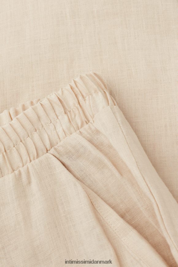Intimissimi ensfarvede hørbukser Kvinder 913i-beige reb beklædning 8DZ4XJ1292