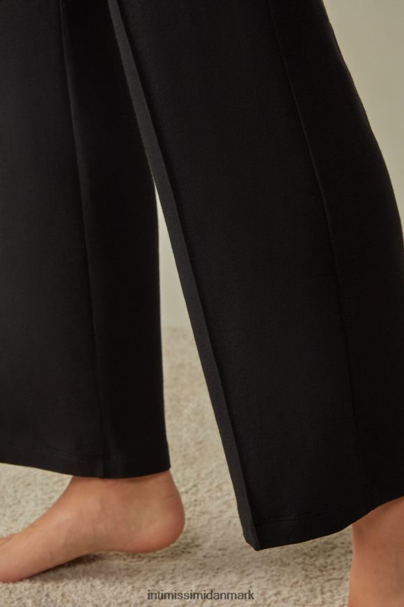 Intimissimi modal fleece med palazzobukser i kashmir Kvinder 019-sort beklædning 8DZ4XJ1380