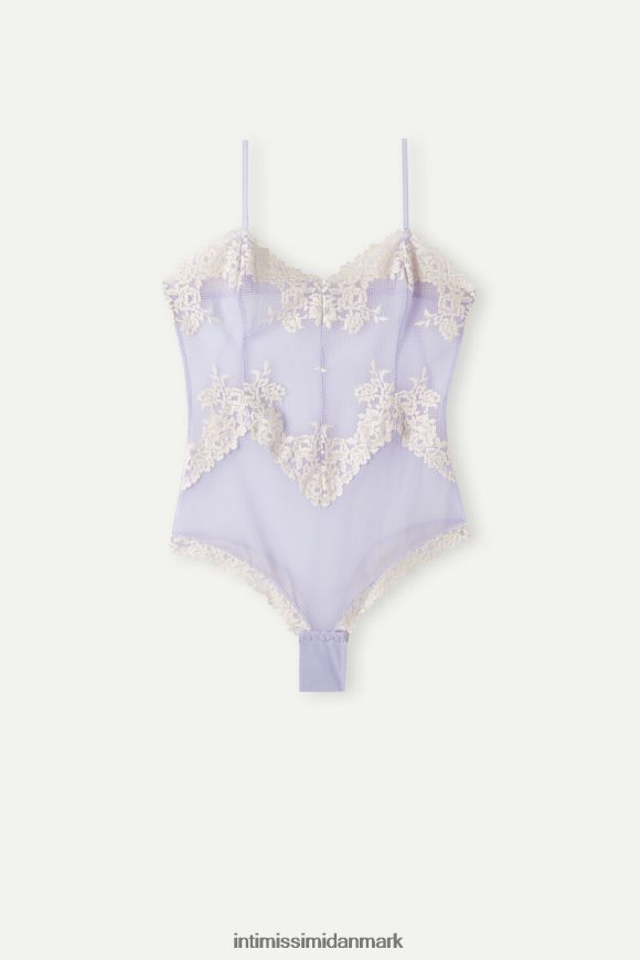 Intimissimi smukke blomster blonder og tyl body Kvinder 214j-sød lavendel/elfenben beklædning 8DZ4XJ1216