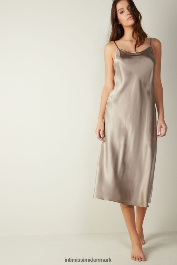 Intimissimi midi-lang slip i silke Kvinder 651i-pulver beige beklædning 8DZ4XJ1237