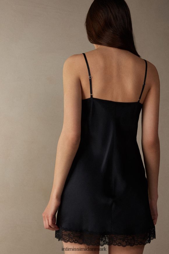 Intimissimi silke slip med blonde indsats detalje Kvinder 019-sort beklædning 8DZ4XJ1253
