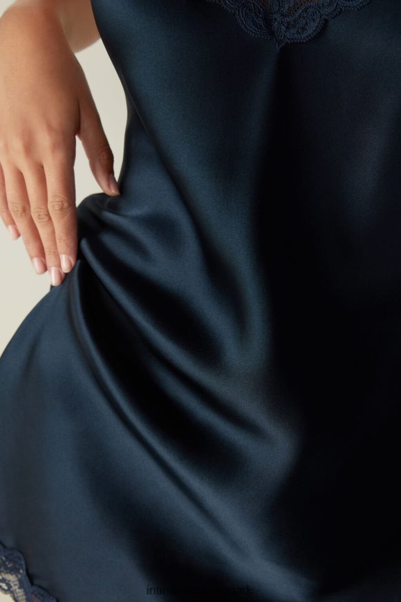 Intimissimi silke slip med blonde indsats detalje Kvinder 1467-intens blå beklædning 8DZ4XJ1247