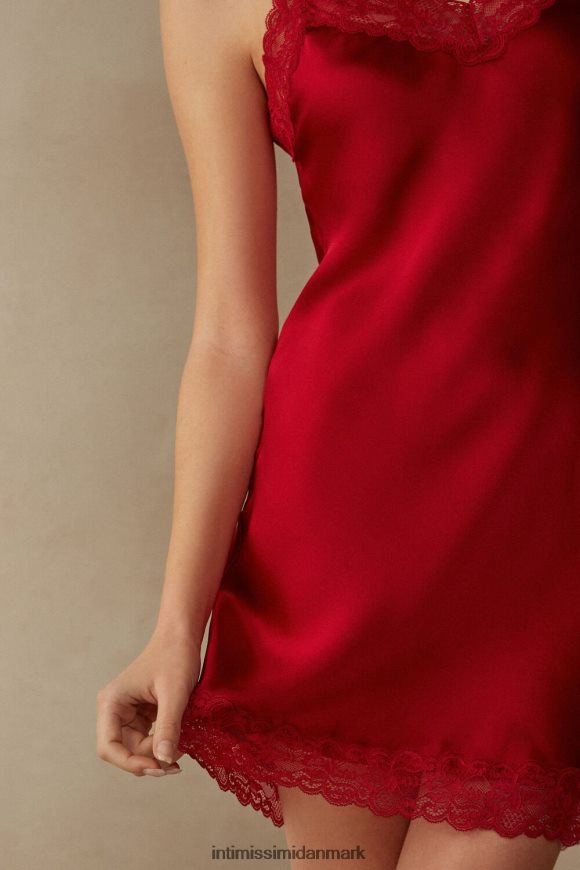 Intimissimi silke slip med blonde indsats detalje Kvinder 1473-rød beklædning 8DZ4XJ1246