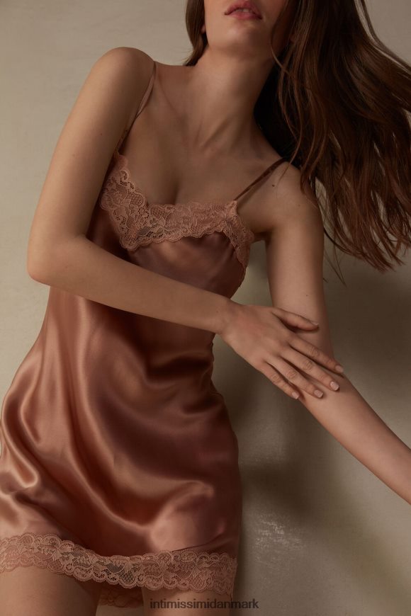Intimissimi silke slip med blonde indsats detalje Kvinder 163i-satin pink beklædning 8DZ4XJ1245