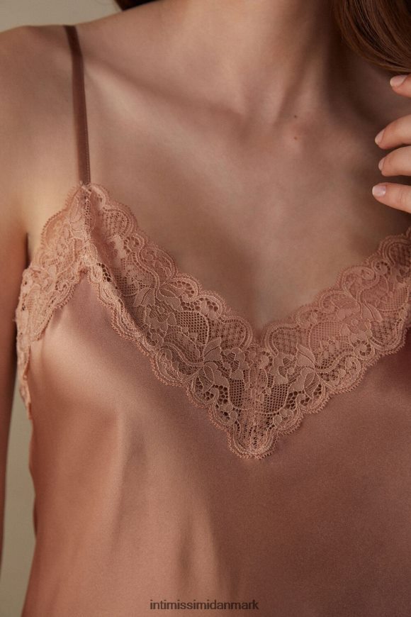Intimissimi silke slip med blonde indsats detalje Kvinder 163i-satin pink beklædning 8DZ4XJ1245