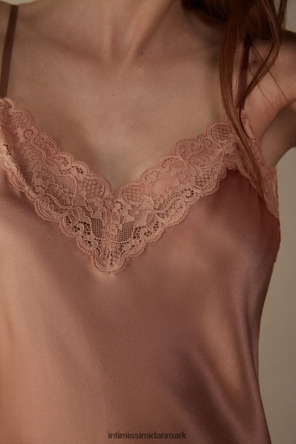 Intimissimi silke slip med blonde indsats detalje Kvinder 163i-satin pink beklædning 8DZ4XJ1245