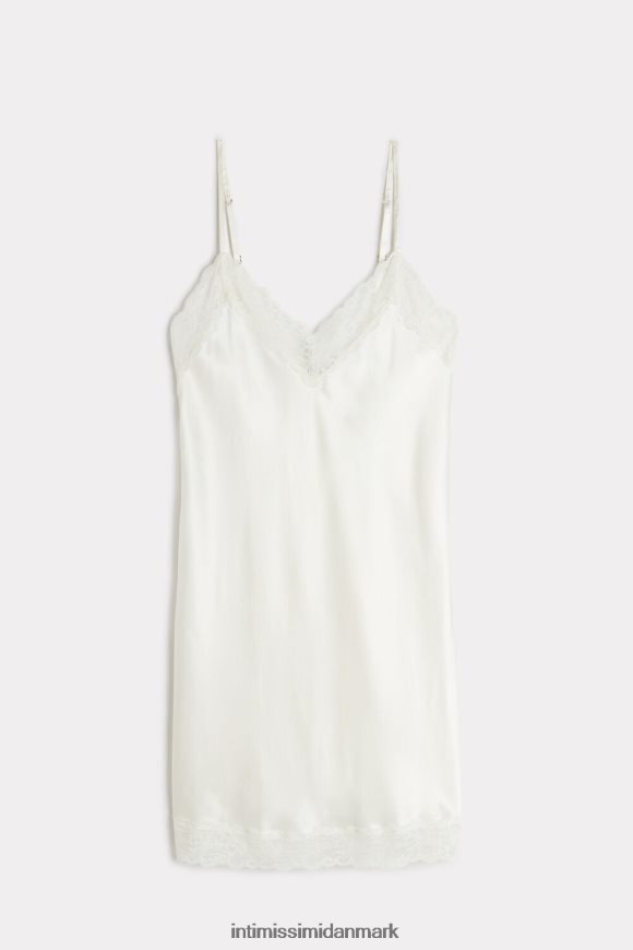 Intimissimi silke slip med blonde indsats detalje Kvinder 2127-pulver hvid beklædning 8DZ4XJ1244