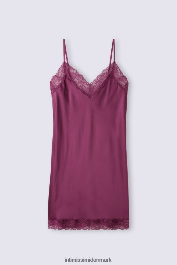 Intimissimi silke slip med blonde indsats detalje Kvinder 345j-lilla vin beklædning 8DZ4XJ1201