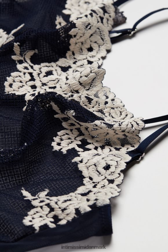 Intimissimi smukke blomster babydoll Kvinder 347i-dyb blå/vanilje beklædning 8DZ4XJ1243
