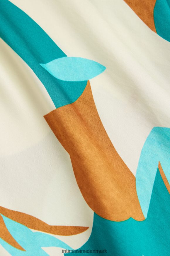 Intimissimi sommer vibes lang viskose satin slip Kvinder 241j-sommervibes print beklædning 8DZ4XJ1214